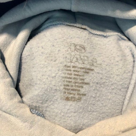 Harry Styles Treat People With Kindness Light Blue Hoodie with Pink Lettering - Picture 4 of 10